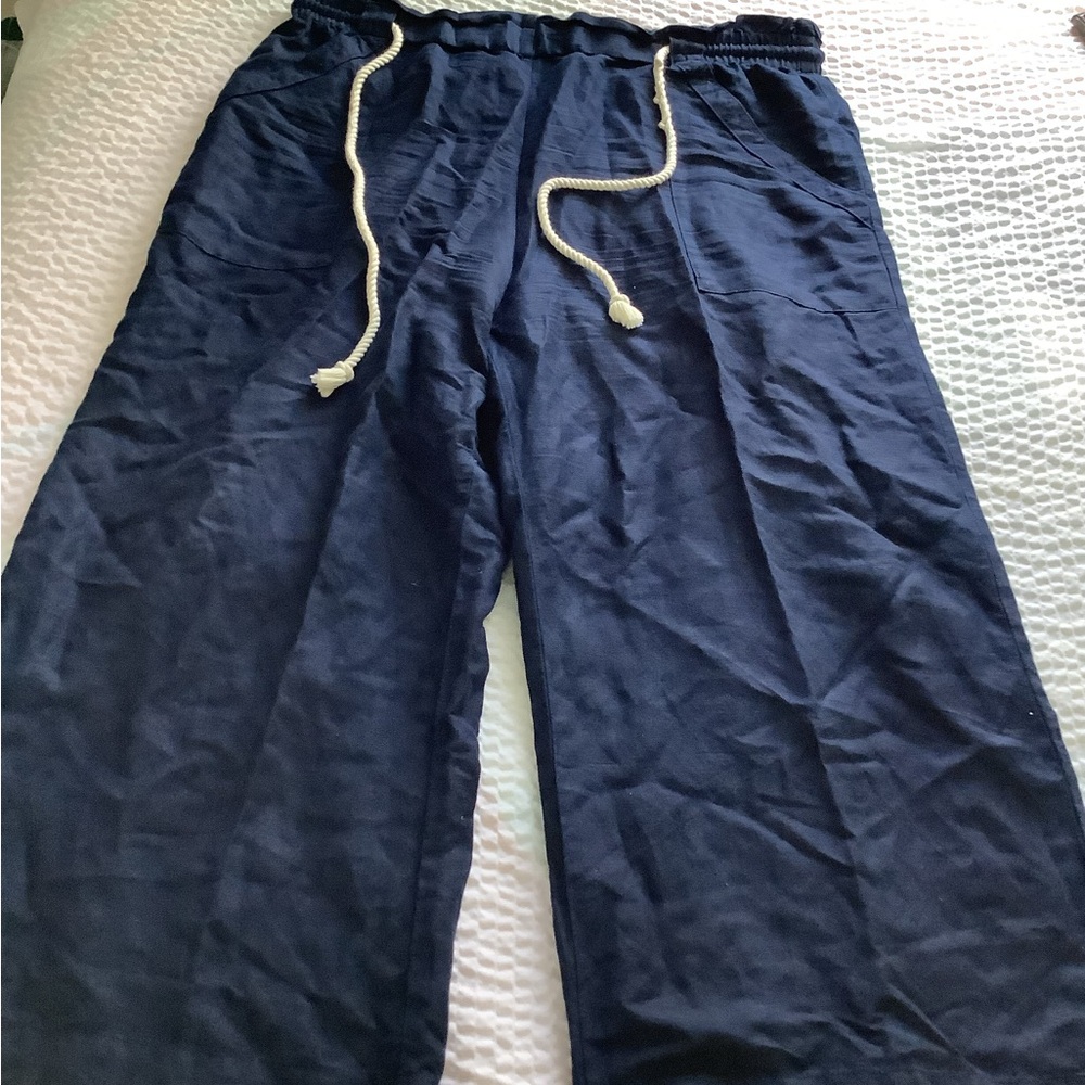 Women’s Navy Drawstring Lounge Pants